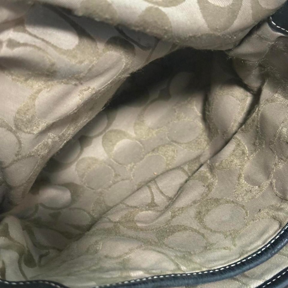 Black leather Coach purse - Picture 5 of 7